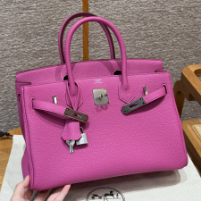 최고퀄 에르메스 올수공 버킨 30 Magnolia 토고 가죽 은장