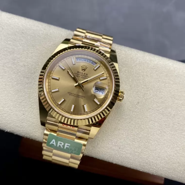 최고퀄 ARF공장 롤렉스 데이데이트 샴폐인 다이얼 옐로우 골드 금통 40mm 228238
