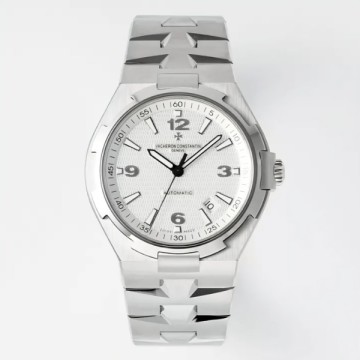 최고퀄 레플리카 PPF 공장 바쉐론 콘스탄틴 오버시즈 화이트 다이얼 42mm 47040