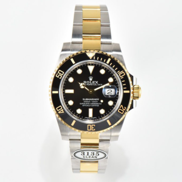 최고퀄 클린공장 롤렉스 신형 서브마리너 청판 옐로우 골드 금통 41mm 126618