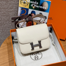 최고퀄 올수공 에르메스 콘스탄스 19 Craie 엡송 가죽 실버 하드웨어