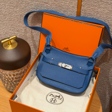 최고퀄 올수공 에르메스 집시에르 미니 Blue France 에버컬러 가죽 실버 하드웨어