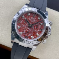 최고퀄 클린공장 롤렉스 데이토나 석류 갈레나 다이얼 화이트 골드 금통 러버밴드 116589