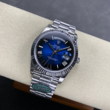 최고퀄 RC공장 롤렉스 데이데이트 블루 다이얼 화이트 골드 금통 40mm 228236