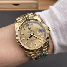최고퀄 RC공장 롤렉스 데이데이트 샴폐인 다이얼 옐로우 골드 금통 40mm 228238