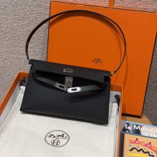 최고퀄 올수공 에르메스 켈리 엘란 블랙 마담 가죽 금장