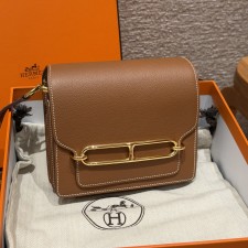 최고퀄 올수공 에르메스 룰리스 18 브라운 에버컬러 가죽 금장